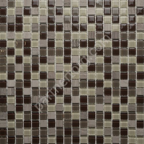 Geologie 13 Glass Orro Mosaic стеклянная мозаика с камнем коричневого ...