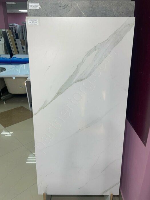 Statuario white керамогранит матовый белый 120х60см