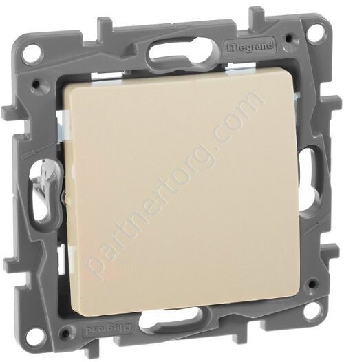 Legrand Etika переключатель 1-клавишный 10АX 250В, цвет слоновая кость