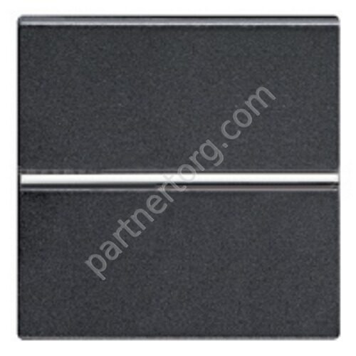 Zenit Abb NIE механизм выключателя 1 клавишного, с/п 2 модуля, цвет антрацит