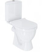 Алькор Rimless безободковый унитаз компакт Santek с сидением дюропласт