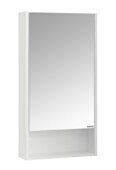 Сканди 45 зеркальный шкаф подвесной белый для ванной комнаты Aquaton