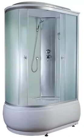 4006D fabric white душевая кабина Aquapulse 120х80х220см, матовое стекло, глубокий поддон
