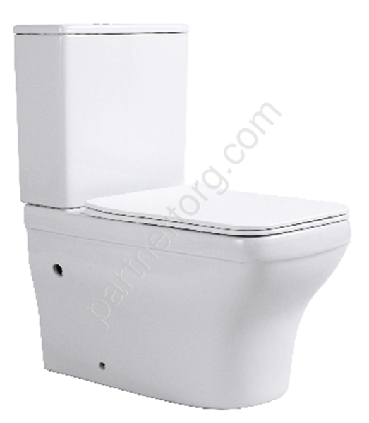 Elegant Rimless безободковый напольный унитаз с бачком и сидением