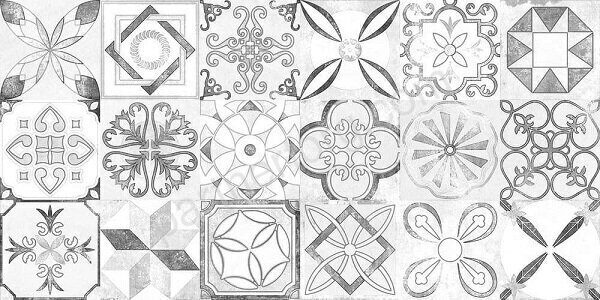 Dacar New Trend настенная плитка серая глянцевая печворк 30х60см