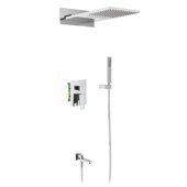 Briana Timo SX-7119/00SM хром душевая система с изливом, ручным и тропическим душем