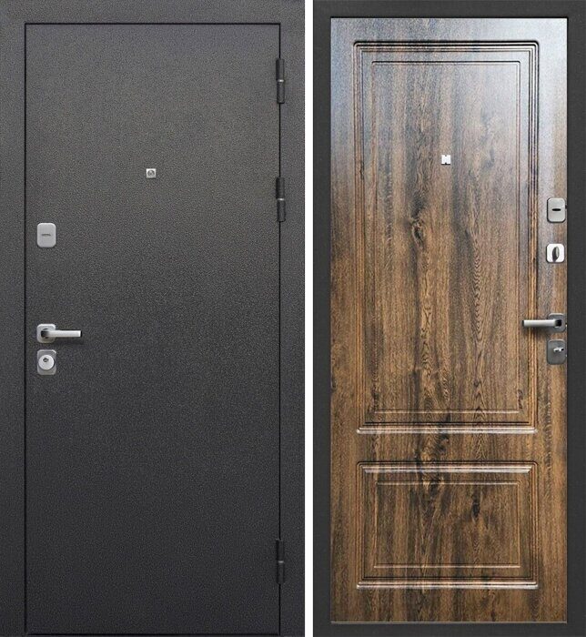 Толстяк Букле черный дверь входная Букле черный, Грецкий орех, Ясень графит эмаль темный