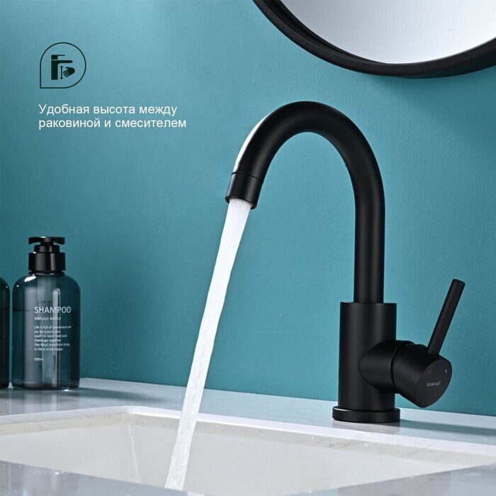 S201.13.06 Splenka Смеситель для кухни, черный