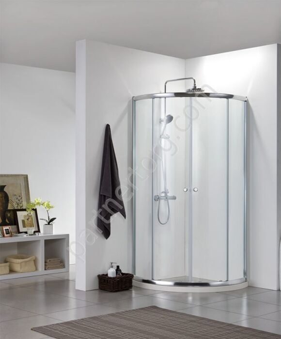 Drop Bravat R 100 см душевое ограждение, 2 раздвижные двери Easy clean glass