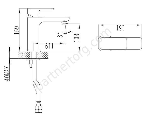 Brick Iddis смеситель для раковины BRISB00i01