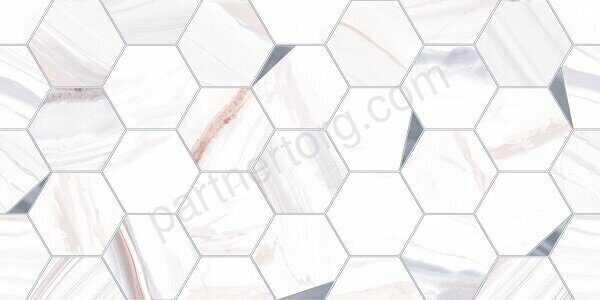 Eterna Mix AltaCera настенная плитка белая декорированная глянцевая 24,9х50см