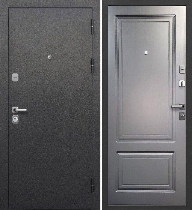 Толстяк Букле черный дверь входная Букле черный, Грецкий орех, Ясень графит эмаль светлый