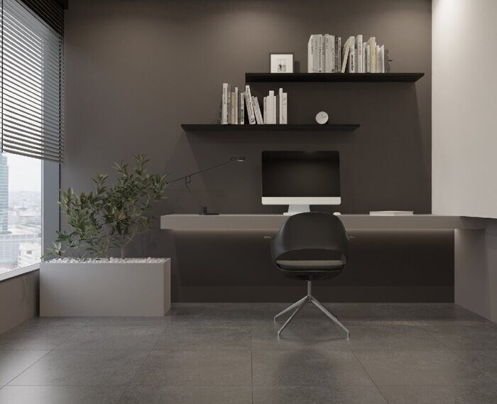 Тайкан glossy NG108 графит керамогранит полированный 60х60см