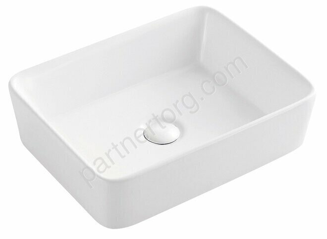 Azario белая раковина настольная 48х37х14см AZ-2074