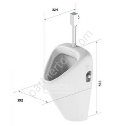 Лонг писсуар подвесной Sanita Luxe