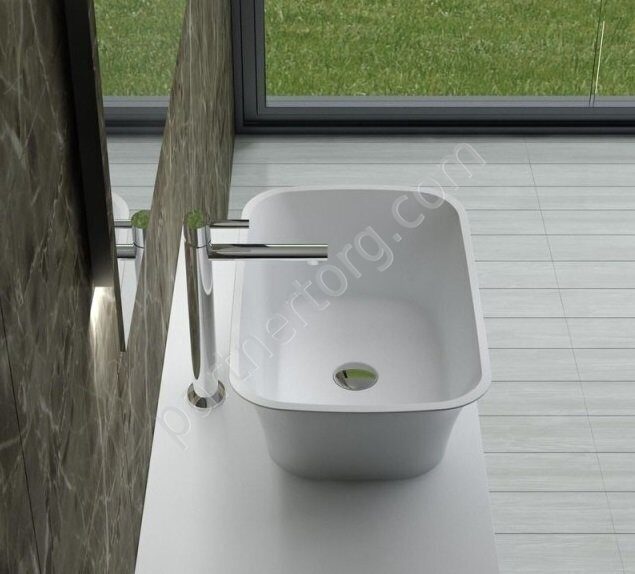 NST-5836M раковина настольная искусственный камень, ширина 58 см