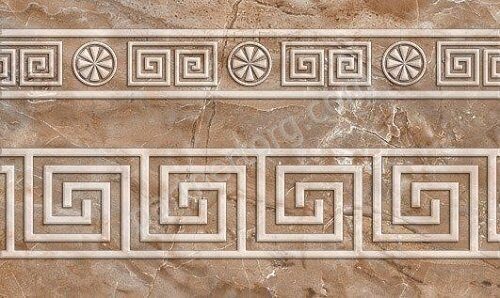 Гермес бордюр керамический коричневый цоколь Нефрит керамика