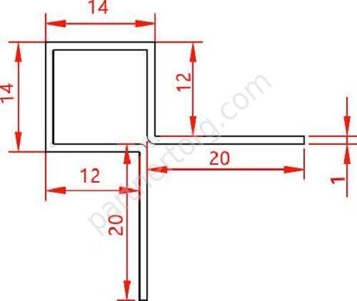 Tile Trim Silver вставка полированная Juliano SB020-1S-12H 12х12мм