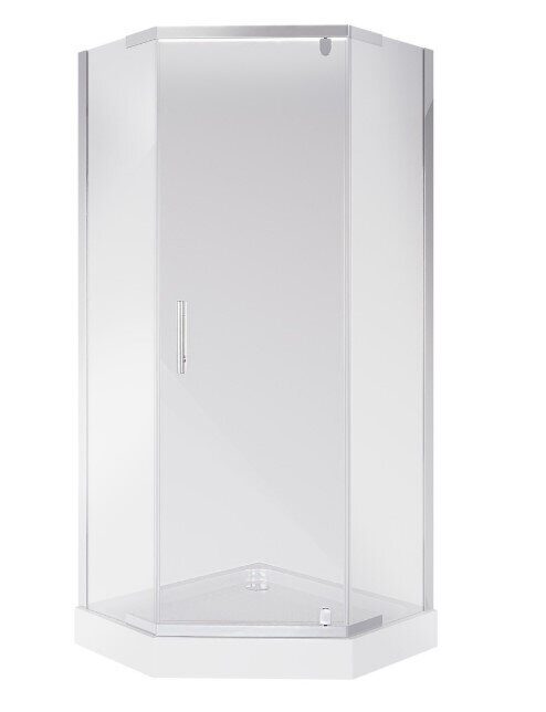 Niagara Eco NG-009-14D 90х90х195см душевое ограждение, поддон  13см,  хром, прозрачное стекло