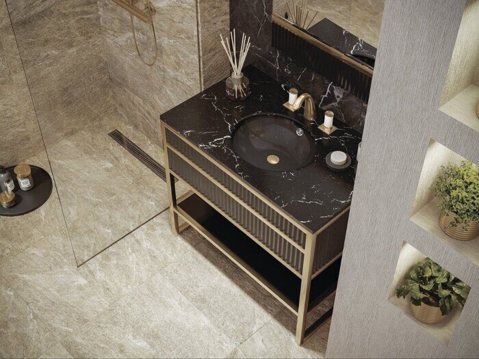 Mercury MU4L012 керамогранит бежевый матовый рельеф 30х60см Cersanit