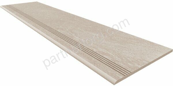 Tramontana Ivory TN00 бежевый неполированный керамогранит 30х120см Estima Ступень