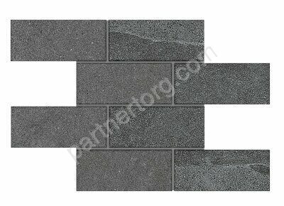 Luna/Terra Bricks Big Anthracite LN03/TE03 серый неполированный керамогранит 29х35см Estima Мозаика