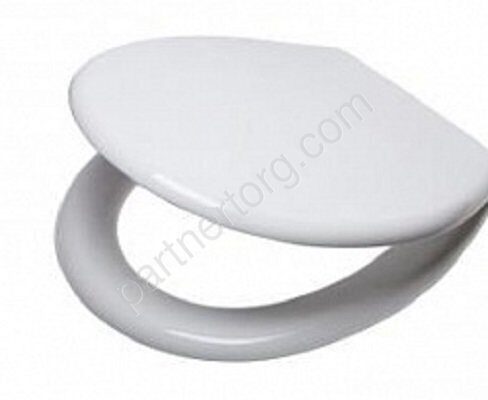 Сиденье круглое белое с/п для унитаза Универсал