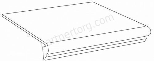 Ступень Land Grey Scalino керамогранит 31,5х30см Atlas Concorde
