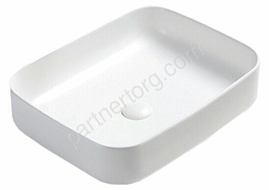 Azario белая раковина настольная 50х39х13см AZ-78109