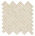 Genesis White Mosaico Cross натуральная мозаичная плитка белая Italon 31,5x29,7см