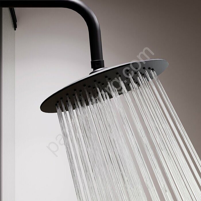 Scandinavian Pure AM.PM стойка с тропическим и ручным душем черная 936710300