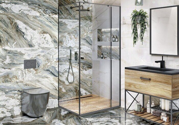 Cascade Natural LCM керамогранит зеленый глянцевый 120х60см 