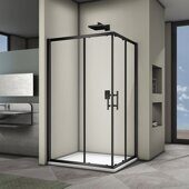 Veconi RV30B-12090-01-C3 душевой угол, 120х90x190 см, дверь раздвижная, профиль черный