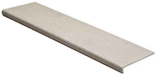 Seranit Step Riverstone White ступень с капиносом из керамогранита 32,5х120см