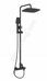BelBagno ACQUA-DOCM-NERO стойка с тропическим душем и смесителем,черный матовый