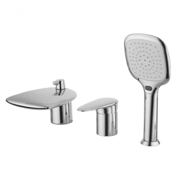 Status LM4445C смеситель для ванны и душа на борт ванны, с коротким изливом, хром Lemark