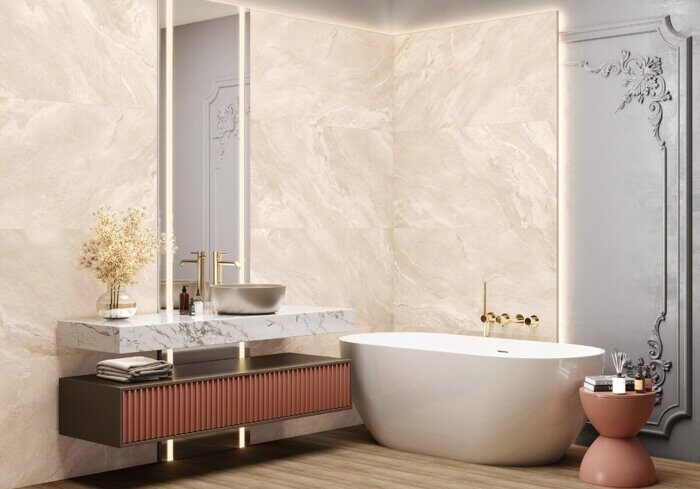 Argenta Beige LCM керамогранит бежевый матовый карвинг 120х60см