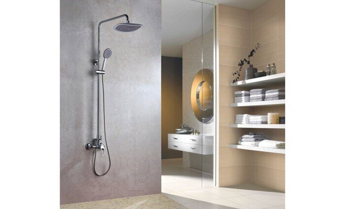 Omega LM3160C душевая система с тропическим душем, без излива, хром Lemark