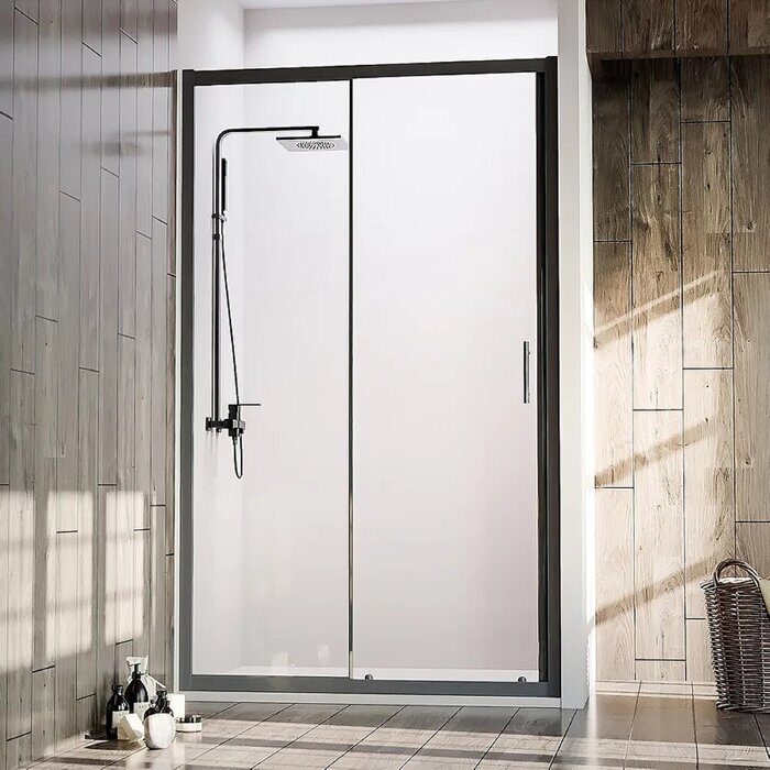 Veconi VN72B-140-01-C4 душевая дверь раздвижная 140х190 см, профиль черный