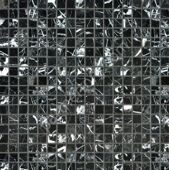 Nero Marquina Pol 15х15 черная Orro Mosaic каменная мозаика