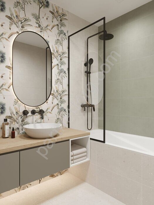 Экзюпери мультиколор панно матовое керамическое 60х60см Lasselsberger Ceramics