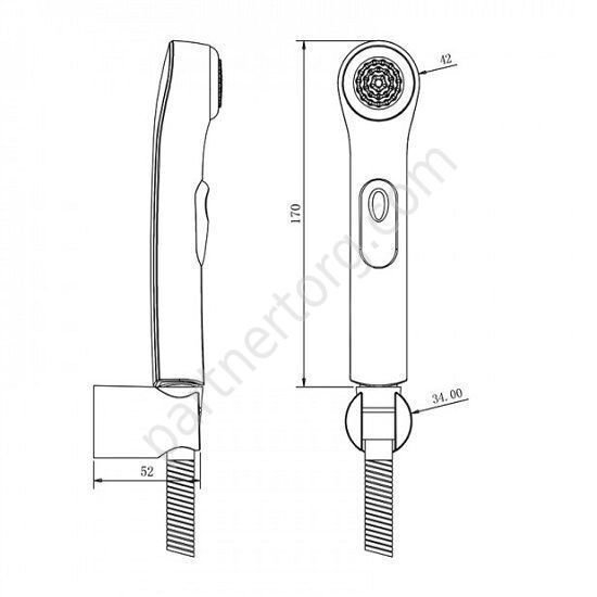 Iddis Torr cмеситель для раковины с гигиеническим душем TORSB00i08