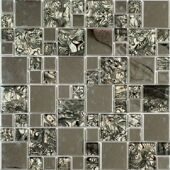 Серая комбинированная мозаика Metal series MS-611