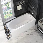 Марбея 170х75 ванна белая матовая каменная Solid Surface