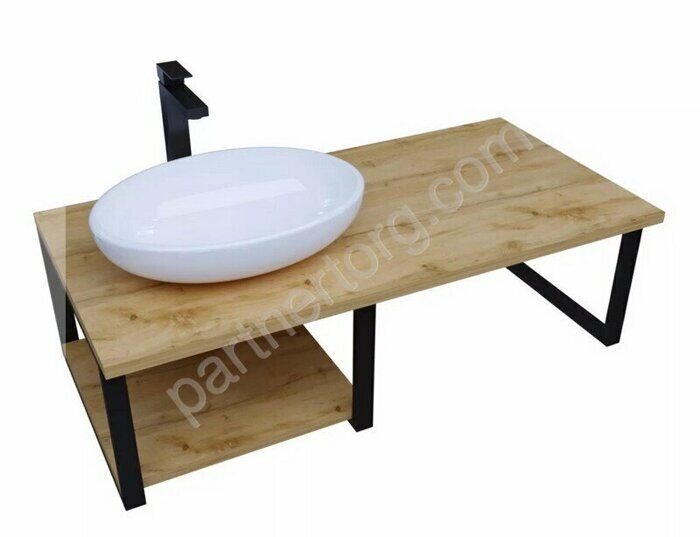 Grunge Loft 120 столешница для монтажа над  стиральной машиной дуб вотан