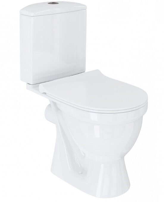 Алькор Rimless безободковый унитаз компакт Santek с сидением дюропласт