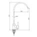 S249.60.05 Splenka Смеситель для кухни моно с подключением фильтра питьевой воды, сатин
