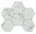 Montis Hexagon White MN01 белый неполированный керамогранит 29х25см Estima Мозаика