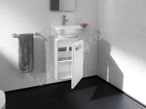 Gap тумба для ванной комнаты белый глянец 45 Roca с раковиной