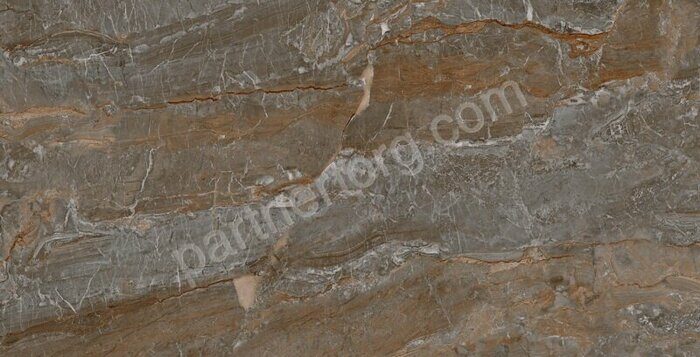 Alicante ST211 керамогранит полированный темно-коричневый 120х60 см